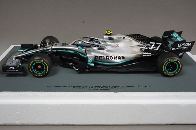 1:18 SPARK 18S451 Mercedes AMG F1 W10 EQ Power+ Australian GP winner 2019 #77 Valtteri Bottas