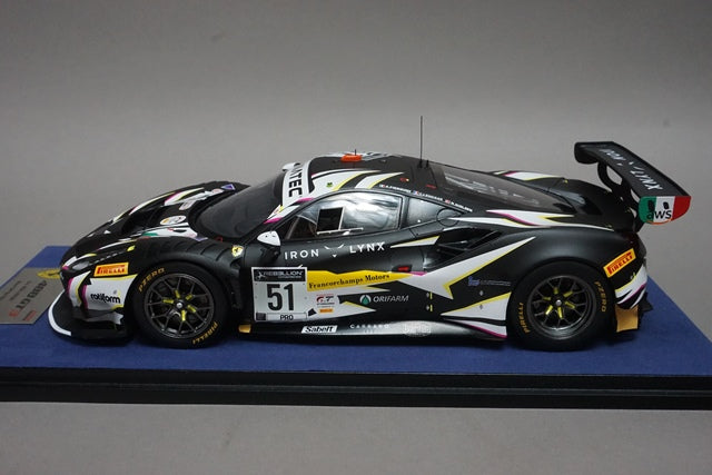 1:18 LookSmart LS18RC015 Ferrari 488 GT3 Evo IRON LYNX 24h SPA Winner 2021 #51