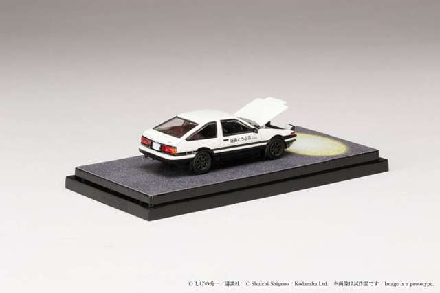 HJ641052DC Hobby Japan 1:64 Toyota SPRINTER TRUENO GT APEX AE86 / Initial D Engine Model with Wataru Akiyama