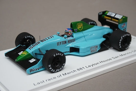 1:43 SPARK ROMU054 Leyton House March 881 Last Race San Marino GP 1989 #16 Ivan Capelli ROMU