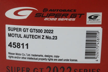 1:43 EBBRO 45811 MOTUL AUTECH Z Super GT GT500 2022 #23