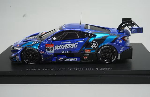 1:43 EBBRO 45628 Honda Raybrick NSX-GT Super GT GT500 2018 #100