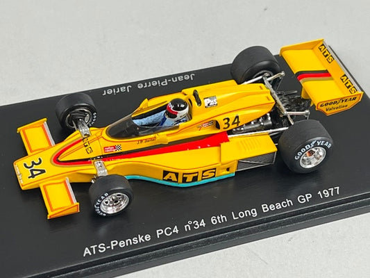1:43 SPARK S3371 ATS-Penske PC4 Long Beach GP 1977 #34 Jean-Pierre Jarier
