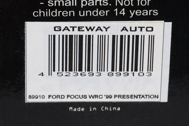 1:18 AUTOart 89910 Ford Focus WRC '99 Presentation