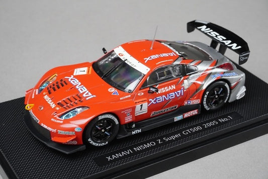 1:43 EBBRO 43687 Nissan ZANAVI NISMO Z Super GT500 2005 #1 model car