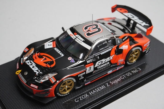 1:43 EBBRO 43730 Nissan G'ZOX Hasemi Z Super GT 2005 #3 model car