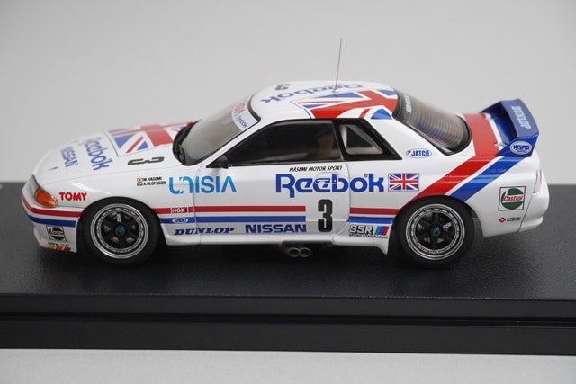 1:43 HPI 8608 Nissan Leabook Skyline GT-R JTC Tsukuba 1991 #3 model car