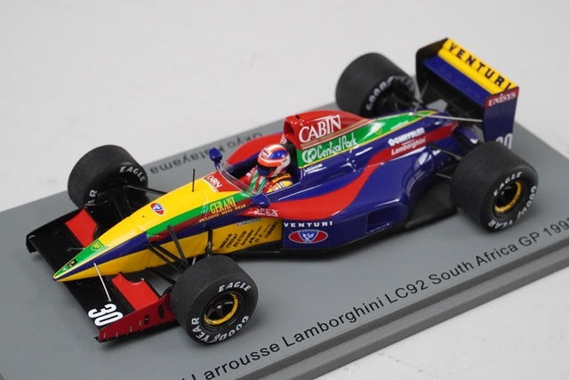1:43 SPARK S6967 Venturi Larousse Lamborghini LC92 South African GP 1992 #30 model car