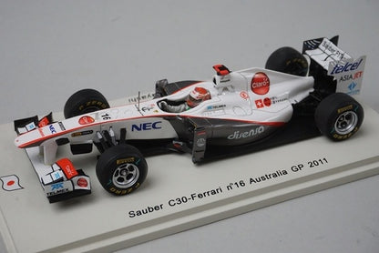 1:43 SPARK SJ003 Sauber C30 Ferrari Australian GP 2011 #16 Kamui Kobayashi