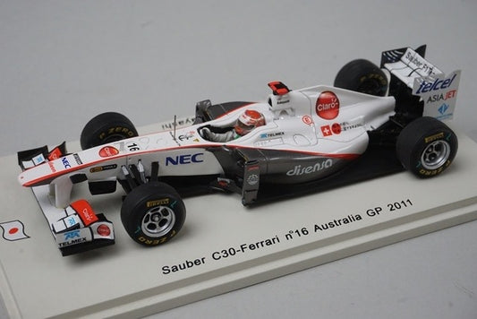 1:43 SPARK SJ003 Sauber C30 Ferrari Australian GP 2011 #16 Kamui Kobayashi
