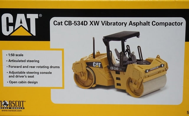 1:50 NORSCOT CAT CB-534D XW Vibratory Asphalt Compactar