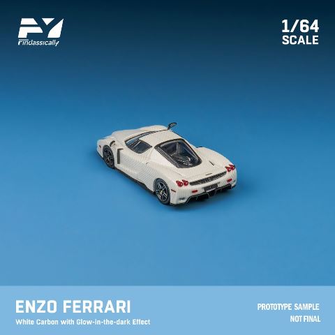 FY64034 Finclassically 1:64 Enzo Luminous White carbon