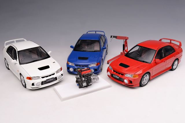 M84004 MOTORHELIX 1:18 Scale Mitsubishi Lancer Evolution IV. Palma Red