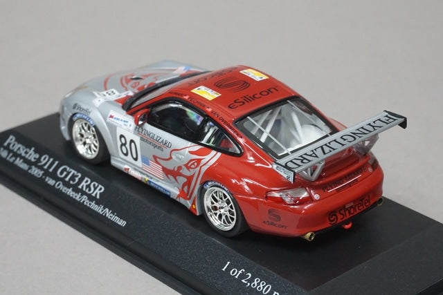 1:43 MINICHAMPS 400056480 Porsche 911 GT3 RSR 24h LM 2005 #80