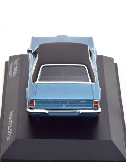 943 081303 MINICHAMPS 1:43 Ford Taunus 1970 bluemetallic/matt.black