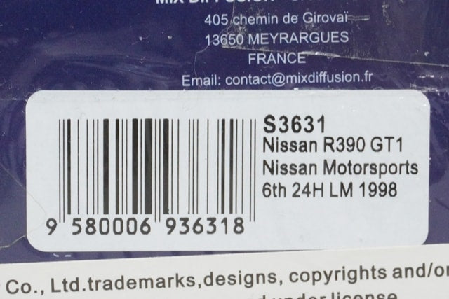 1:43 SPARK S3631 Nissan R390 GT1 Le Mans 1998 6th #31