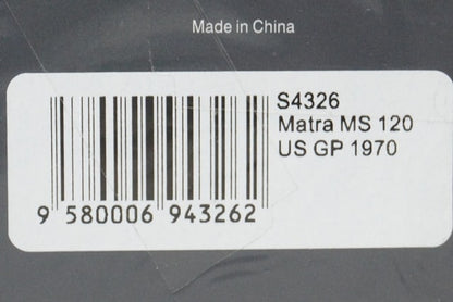 1:43 SPARK S4326 Matra MS120 H.Pescarolo USA GP 1970 #7