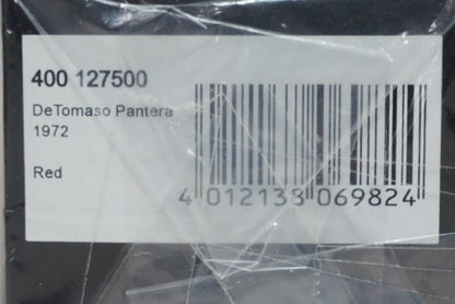 1:43 MINICHAMPS 400127500 De Tomaso Pantera 1972 Red