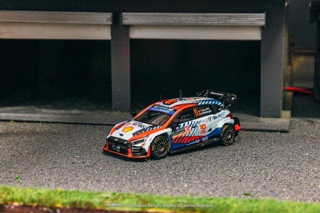T64-089-24MCR11 Tarmac Works 1:64 Hyundai i20 N Rally1 Hybrid Rallye Monte-Carlo 2024 Winner Thierry Neuville / Martijn Wydaeghe model car