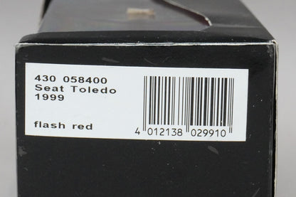 1:43 MINICHAMPS 430058400 Seat Toledo 1999 Flash Red
