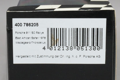 1:43 MINICHAMPS 400786205 Porsche 911 SC Rally 1978 East African Safari #5