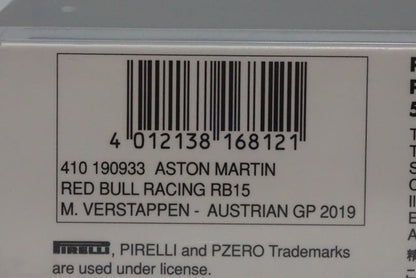 1:43 MINICHAMPS 410190933 Aston Martin Red Bull Racing RB15 Austrian GP Winner 2019 #33 M. Verstappen