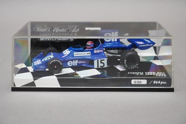 1:43 MINICHAMPS 400750015 Tyrrell Ford 007 1975 #15 J.P.Jabouille