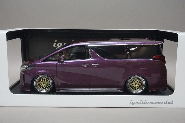 1:18 ignition model IG2795 Toyota Alphard (H30W) Executive Lounge S Purple Metallic