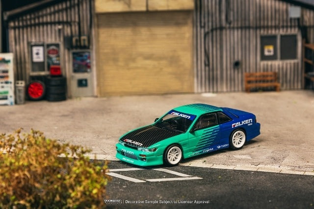 T64G-025-FA Tarmac Works 1:64 Nissan VERTEX Nissan Silvia S13 Falken model car