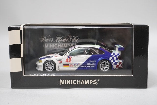 1:43 MINICHAMPS 400012142 BMW M3 GTR ALMs "Petite Mans" 2001 #42