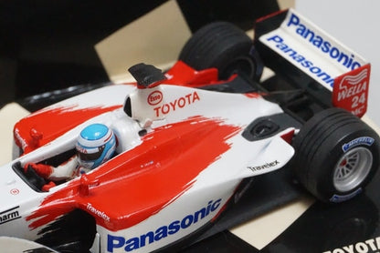 1:43 MINICHAMPS 400020074 Panasonic Toyota Racing TF102 Show Car 2002 #24 M.Salo