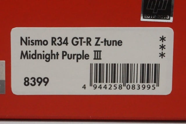 1/43 HPI 8399 Nissan NISMO R34 GT-R Z-tune Midnight Purple III model car