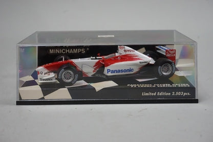 1:43 MINICHAMPS 400030172 Panasonic Toyota Racing F1 Lunch 2003 avex decal