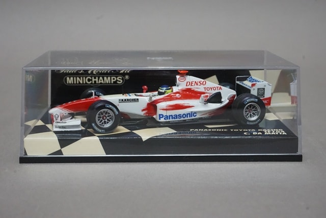 1:43 MINICHAMPS 400040016 Panasonic Toyota TF104 #16 C. da Matta avex decal