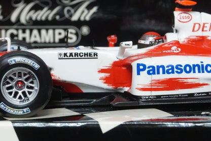 1:43 MINICHAMPS 400040216 Panasonic Toyota Racing TF104 #16 J. Trulli avex decal