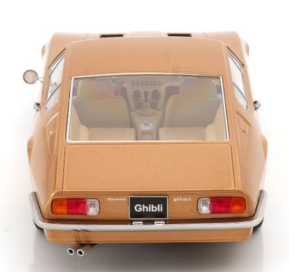 KKDC181274 KK scale 1:18 Maserati Ghibli Coupe 1969 Gold Metallic