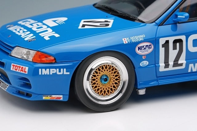 [ Pre-order ] EML185 Make Up EIDOLON 1:18 Nissan Calsonic Skyline GT-R Gr.A JTC West Japan Circuit 1990 Winner