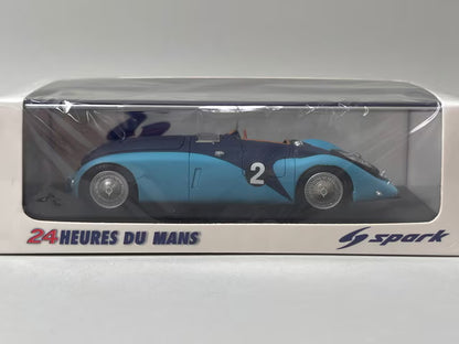 1:43 SPARK 43LM37 Bugatti 57 G LM Winner 1937 #2 model car