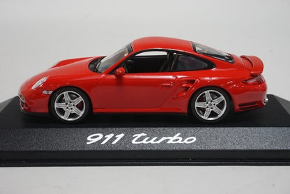 1:43 MINICHAMPS WAP02013116 Dealer-made Porsche 911 Turbo Red model car