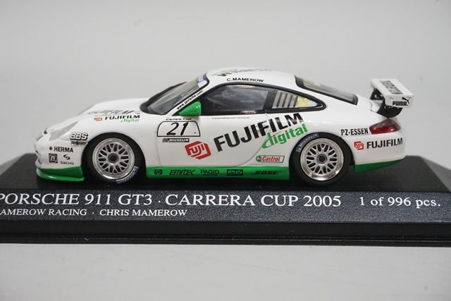 1:43 MINICHAMPS 403056221 Porsche 911 GT3 Carrera Cup 2005 #21 model car