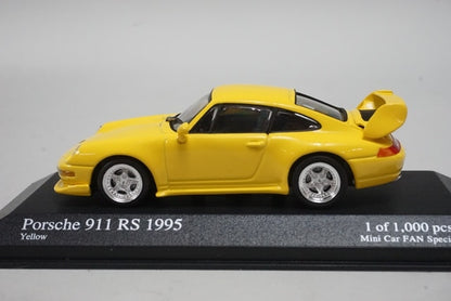 1:43 MINICHAMPS Custom made for miniature car fans: Porsche 911 RS 1995 Yellow