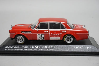 1:43 MINICHAMPS 400713435 Mercedes-Benz 300SEL 6.8 AMG Hockenheim 1971 #35