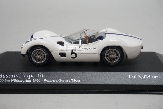 1:43 MINICHAMPS 400601205 Maserati Tipo 61 1000Km Nurburgring Winner 1960 #5