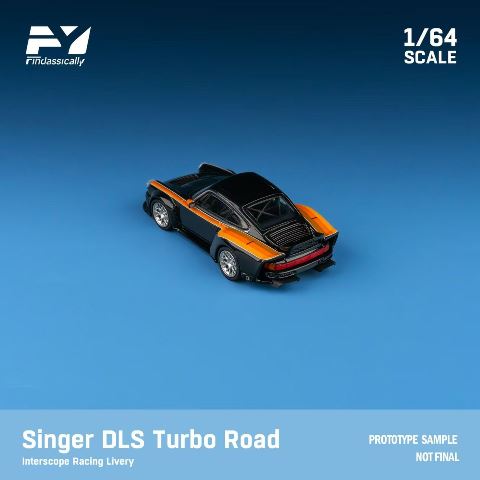 [ Pre-order ] FY64071 Finclassically 1:64 Singer DLS Turbo Lower Tail Black Pearl