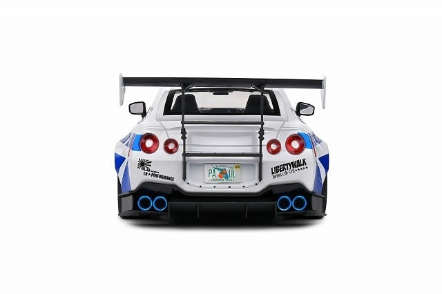 S1805816 SOLIDO 1:18 Nissan GT-R R35 LB WORKS Paul Tribute 2024 White/Blue model car