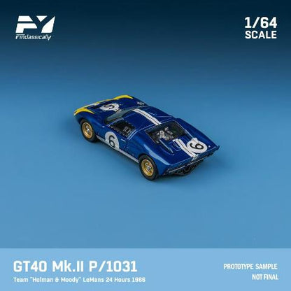 [ Pre-order ] FY64079 Finclassically 1:64 Ford GT40 Mk.II P1031 “Holman & Moody” 1966 LeMans 24 Hours #6