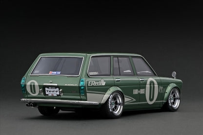 [ Pre-order ] IG3148 ignition model 1:18 Nissan Datsun Bluebird (510) Wagon Green Metallic With Mr.Jun Imai