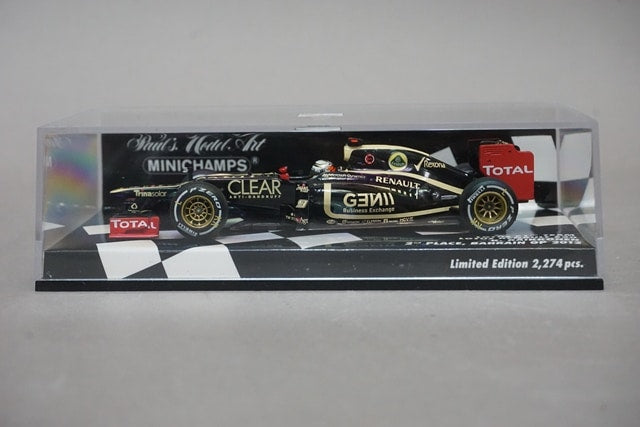 1:43 MINICHAMPS Lotus F1 Team Renault E20 Bahrain GP 2012 #9 K. Raikkonen