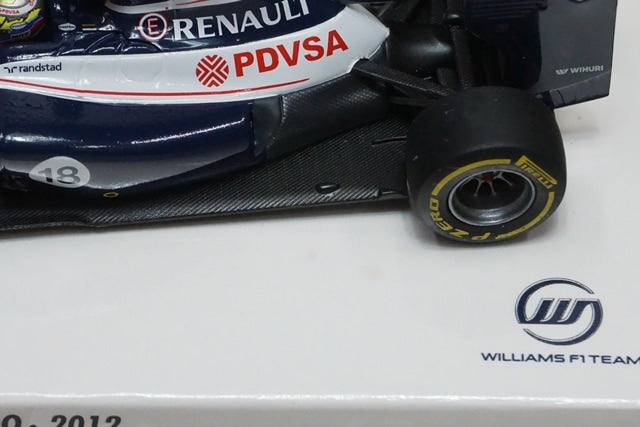 1:43 MINICHAMPS 410120018 Williams F1 Team Renault FW34 2012 #18 P.Maldonado