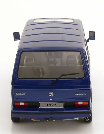 [ Pre-order ] KKDC180141 KK scale 1:18 VW Volkswagen Bus T3 Multivan 1992 Limited Last Edition Blue Metallic